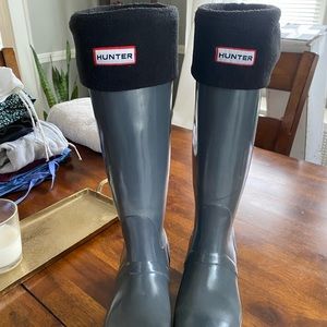 Hunter Rain Boots with inserts